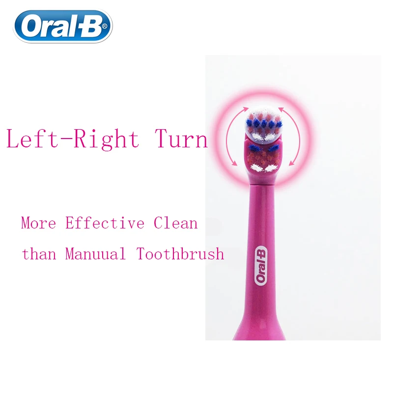 Oral B DB3010 Детская электрическая зубная щетка для детей мягкая щетина красивый