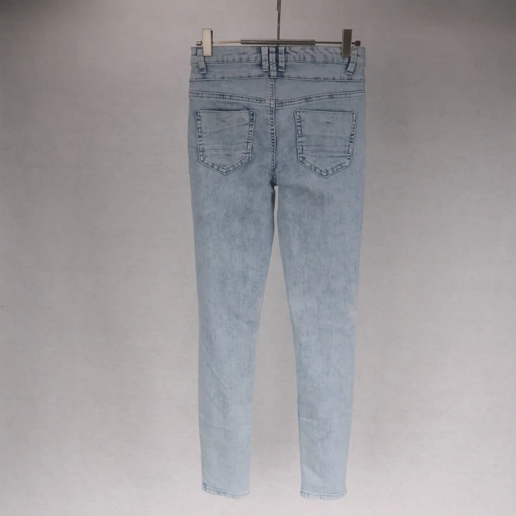High waist spring women fashion slim water wash pencil style casual skinny jeans female 5 button vintage denim bottom pants | Женская