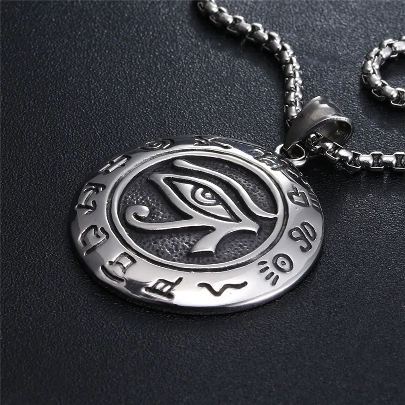 Illuminati все видя глаз Провидения кулон ожерелье для мужчин из нержавеющей стали