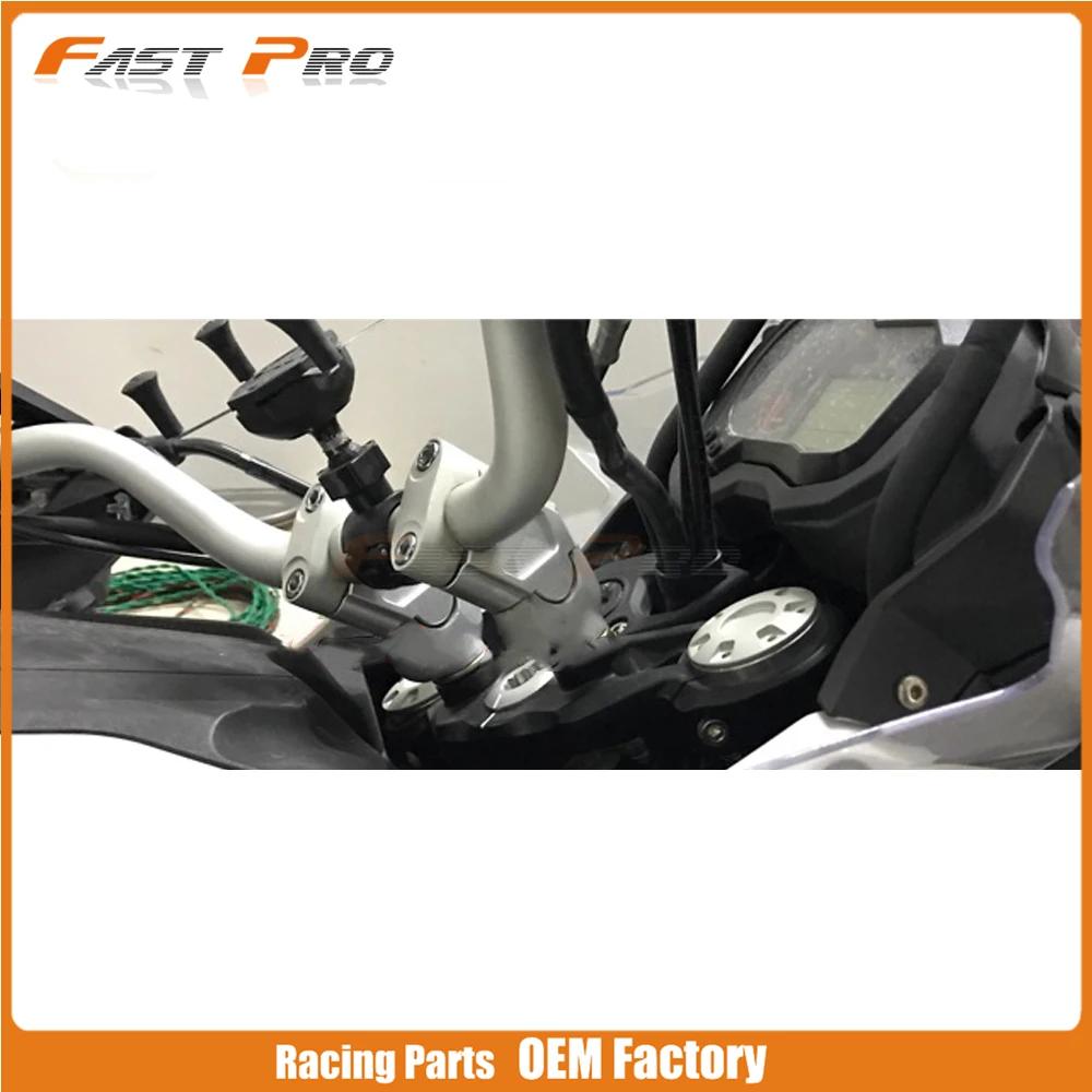 CNC Заготовка руль стойка держатель Зажим адаптер для Benelli TRK 502 2016 2017 16 17|Руль