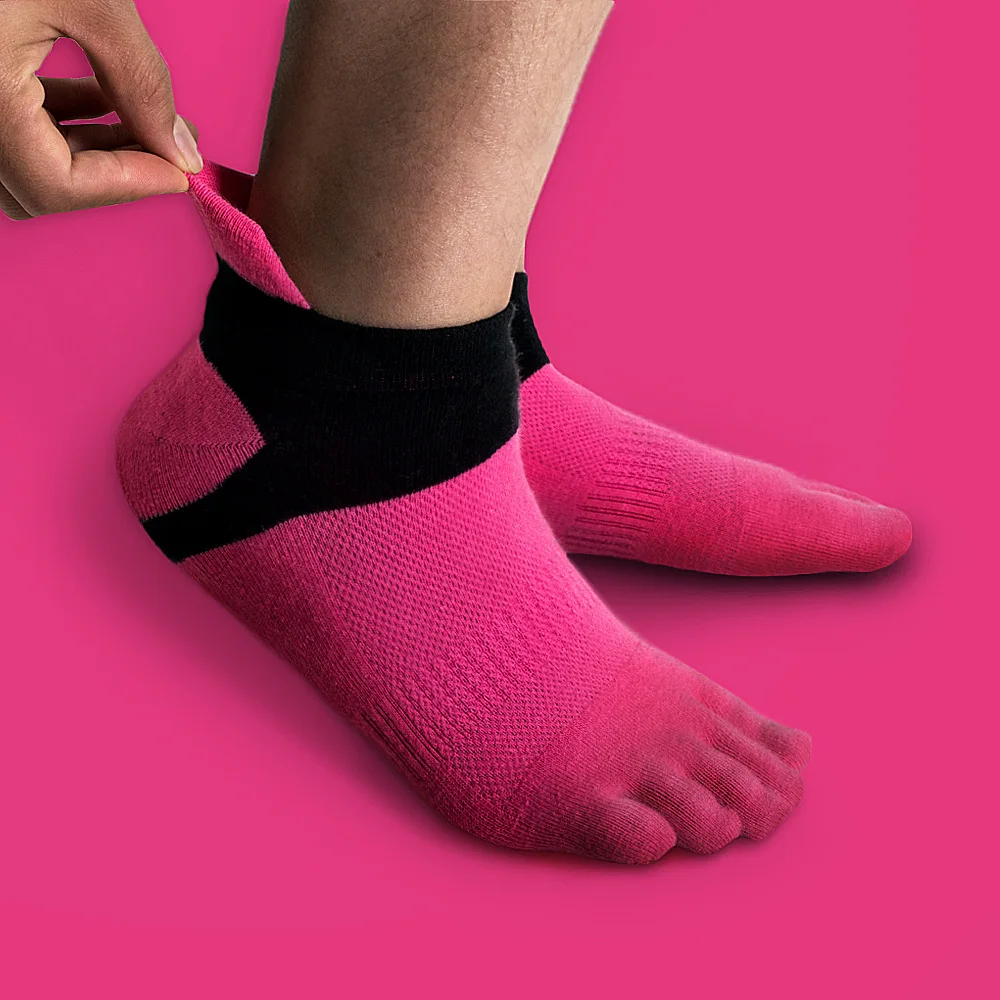 

3 Pairs Men Socks Fashion Casual Five Toes Cotton Mesh Breathable Solid Color Pure Soft Comfortable Socks