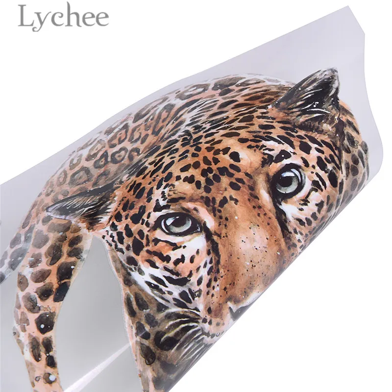 Lychee леопардовые термопереводные патчи с рисунком животных аппликации ручной