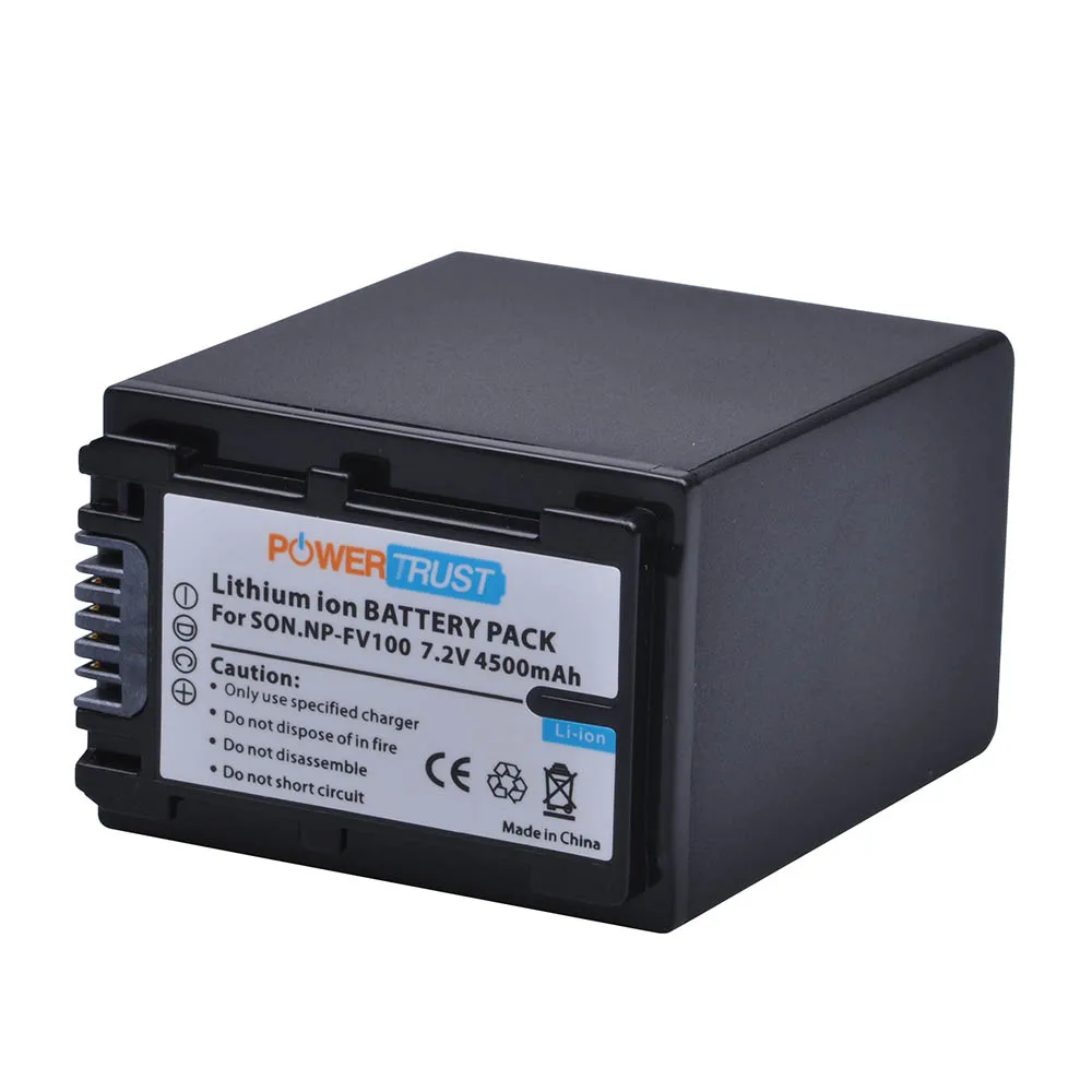 1Battery 1 шт 4500mAh NP-FV100 NPFV100 NP FV100 FV100 литий-ионная батарея для sony DCR-DVD103 XR100 HDR-XR550/E HDR-XR350/E HDR-XR150/E - Цвет: 1Battery
