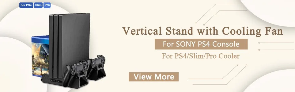 Для PS4/PS4 тонкий/PS4 Pro вертикальная подставка с охлаждающим вентилятором подставка для двух контроллеров для Зарядное устройство зарядная станция для SONY Playstation 4 кулер