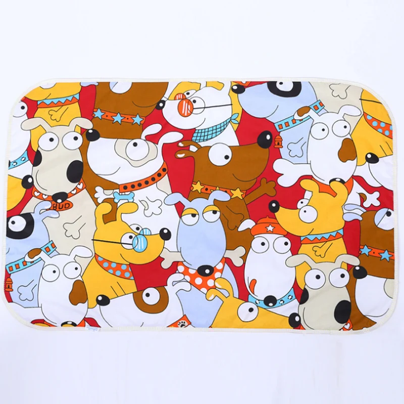 

90*60cm Baby Changing Mat Urine Pad Cartoon Reusable Infant Bedding Nappy Burp Mattress Waterproof Sheet Urine Changing Pads