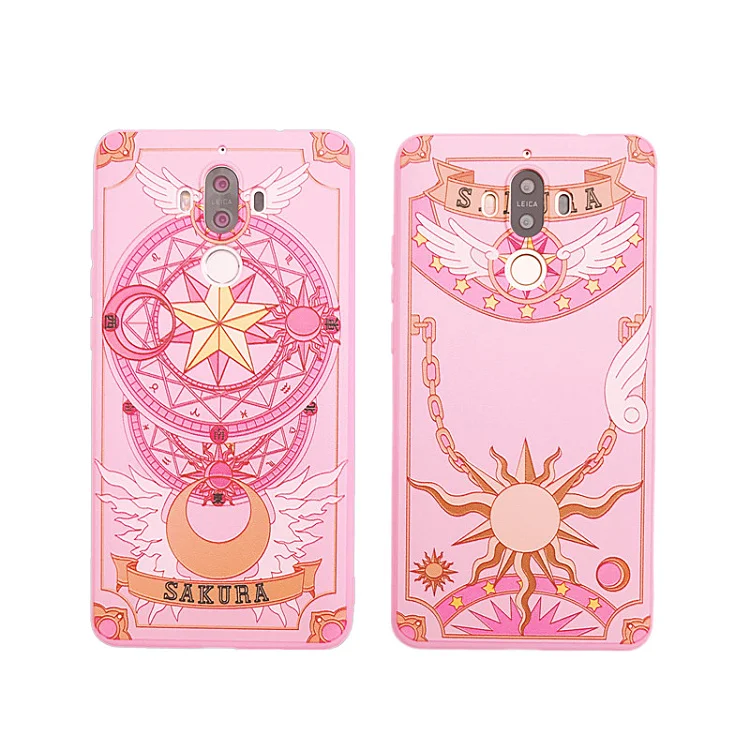 Чехол Mate10 plus Cardcaptor Sakura + пленка для экрана из закаленного стекла розовый чехол Huawei