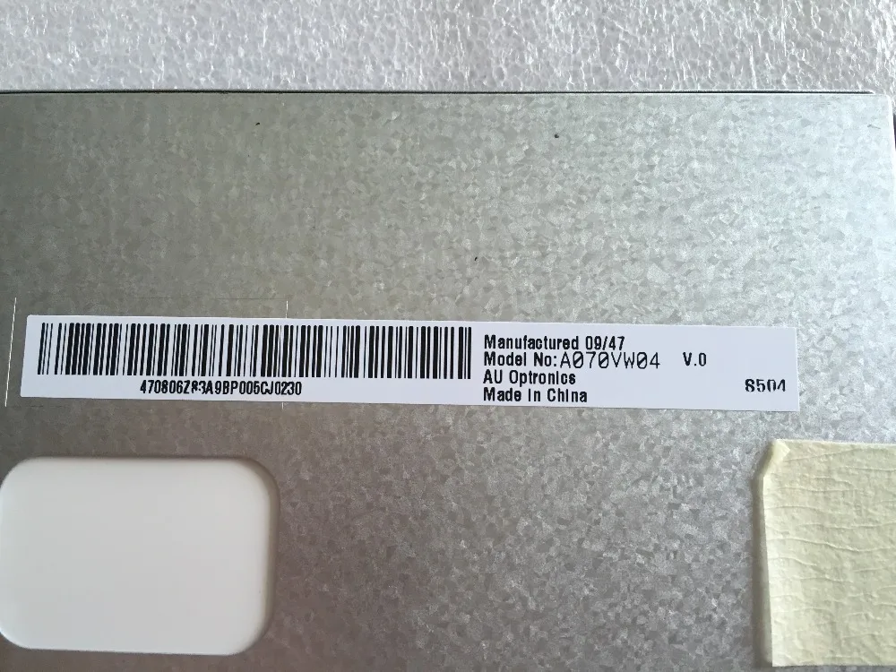 Новый и оригинальный ЖК дисплей 7 0 дюйма A070VW04 V.0 V0|display java|display pdqdisplay tower |