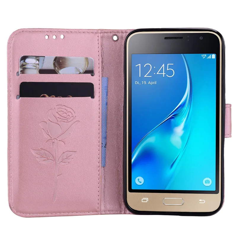 Чехол-книжка для Samsung Galaxy j1 2016 чехлы-бумажники телефонов J1 кожаный чехол 6 J120F |