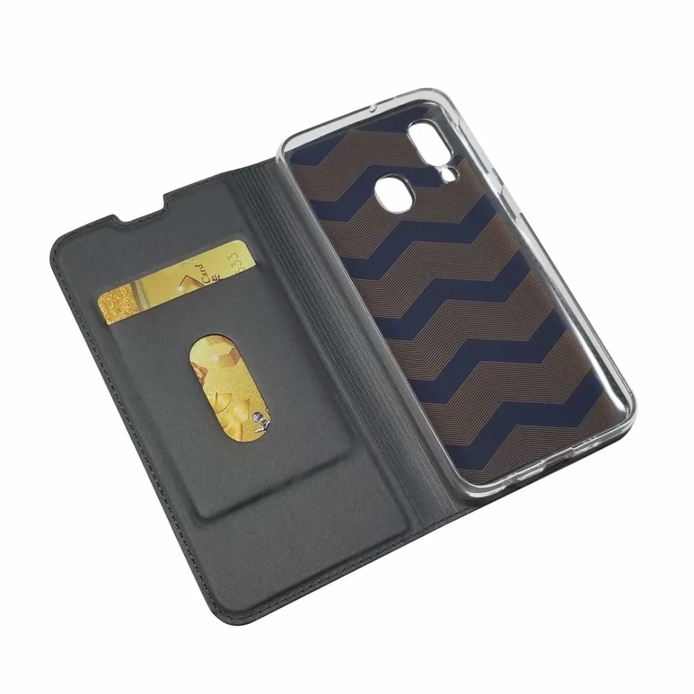 Кожаный чехол-кошелек для Xiaomi Redmi 7/Redmi Y3/Redmi Note 7/Redmi 7A с магнитной подставкой и отделением для карт, защитный чехол для телефона