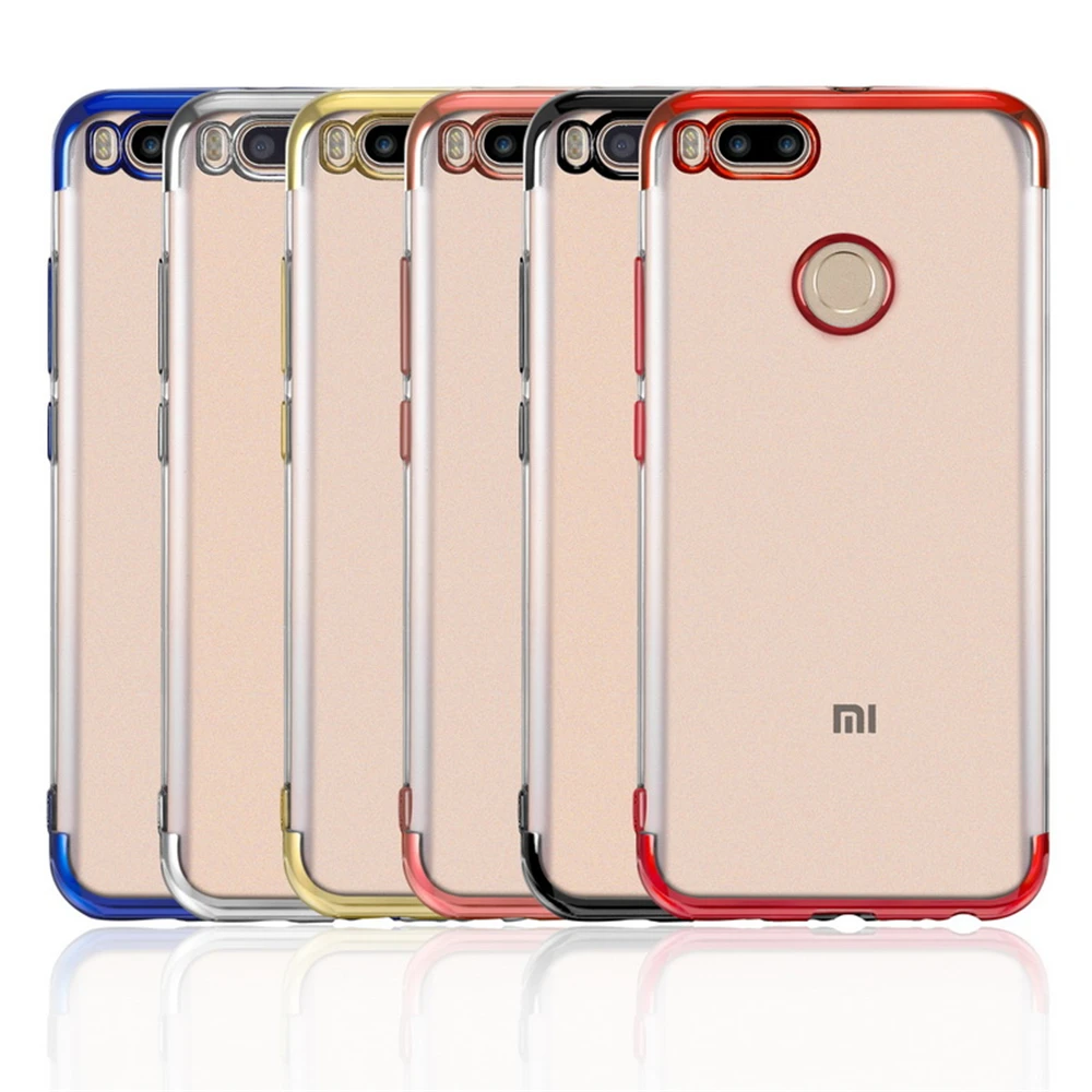 Новые покрытие Мягкие TPU чехол для сяо mi 6 5X A1 x2 Прозрачный красный 4X5 плюс Note Pro 5A
