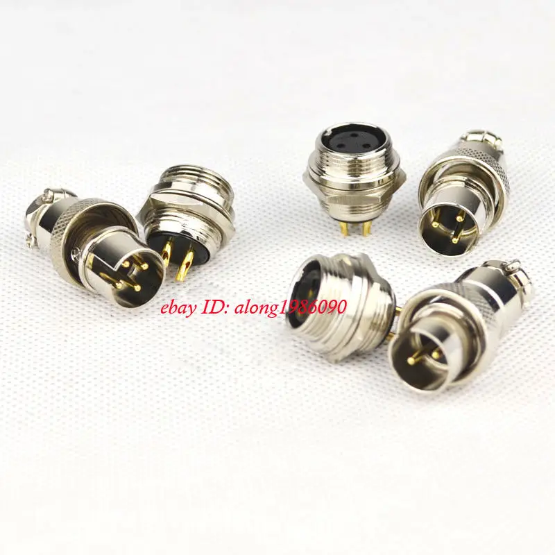 ZEROZONE One Set GX16 Air Plug Socket Reverse 16MF (1 шт. штекер + гнездо) Φ|Усилители мощности| |