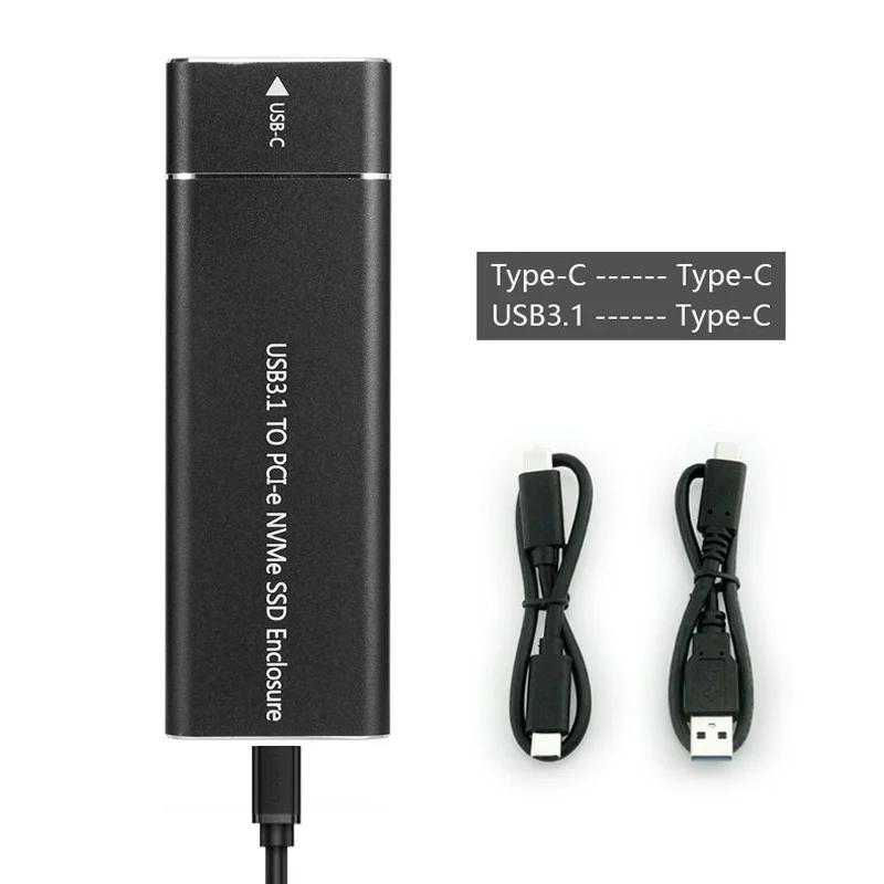 Корпус для жесткого диска PCIE SSD USB3.1 Type C на M.2 M Key NVMe PCI E 10 Гбит/с 2280 HDD|Корпус диска| |