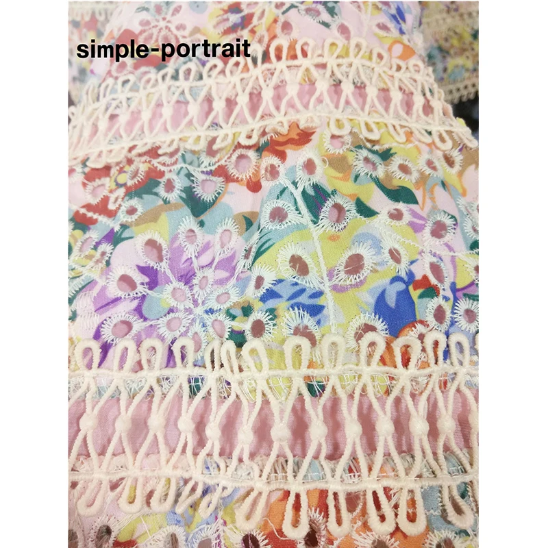 SP Simplee Автопортрет 2018 Новое поступление высококачественное кружевное платье с v