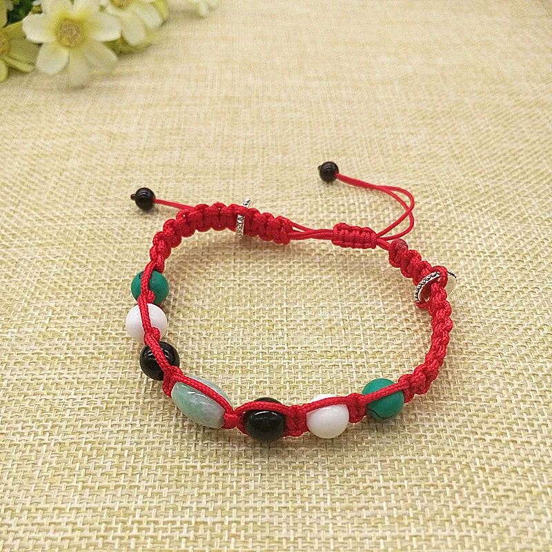 Прямая доставка тканый браслет из нефрита высокого качества мужской женский |