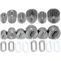 16mm 50mm eyelets installation tool buttonhole metal pores clothing accessories button hole rivet oval eyelets dies