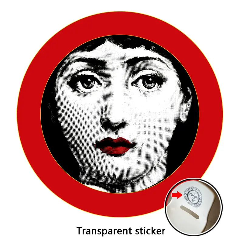 NO.197-220 дизайнерские обои Fornasetti, прозрачные наклейки, наклейки на стену для украшения стен, гостиной, 1 шт - Цвет: 204
