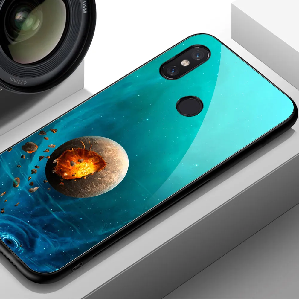 Чехол FinderCase для Xiao mi 8, чехол для Galaxy Space, жесткая Задняя стеклянная крышка для телефона mi x 2 2 s, чехол Xiaomi mi 8 9 SE lite Max 3