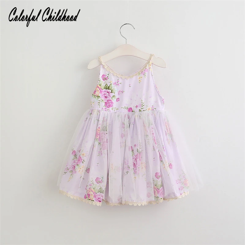 tulle floral baby bridesmaid flower girl dress fluffy ball gown birthday evening prom tutu party wedding casual children | Детская