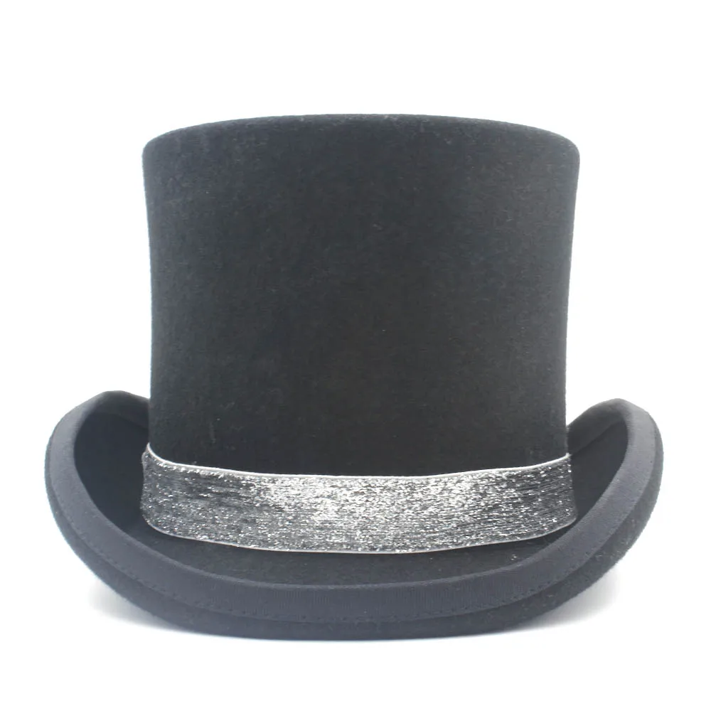 Топ 13 5 см 4 размера шерсть стимпанк для женщин и мужчин FedorasTop шляпа мага Mad Hatter Fodora