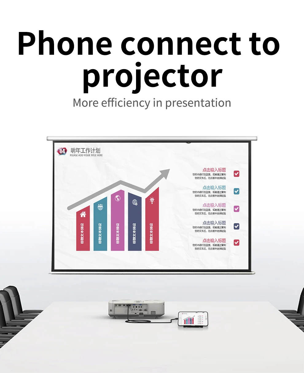 Unnlink USB к HDMI зеркальный литой кабель для преобразования с аудио MHL для iPhone iPad освещение Android телефон Micro usb type C к HDMI