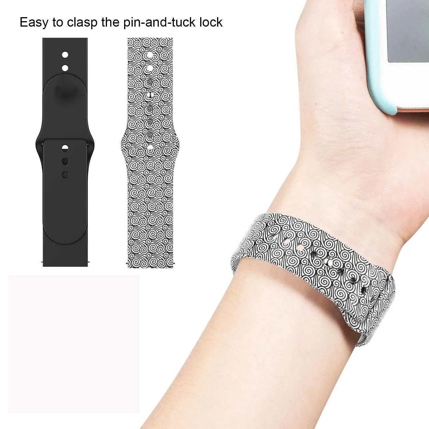 Ремешок с цветочным принтом для Fitbit Versa Band, силиконовые в форме цветка Браслет Fitbit Versa сменные браслеты браслет Ремешки для наручных часов