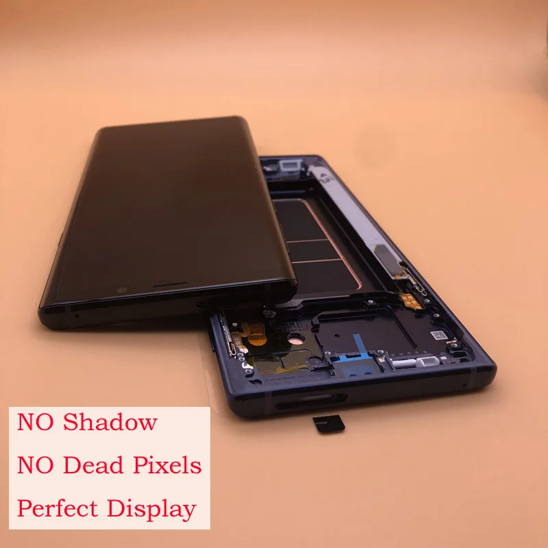 Без ожогов тени 6 4 ''Новый Оригинальный ЖК дисплей с рамкой для SAMSUNG Note 9 N960 Note9