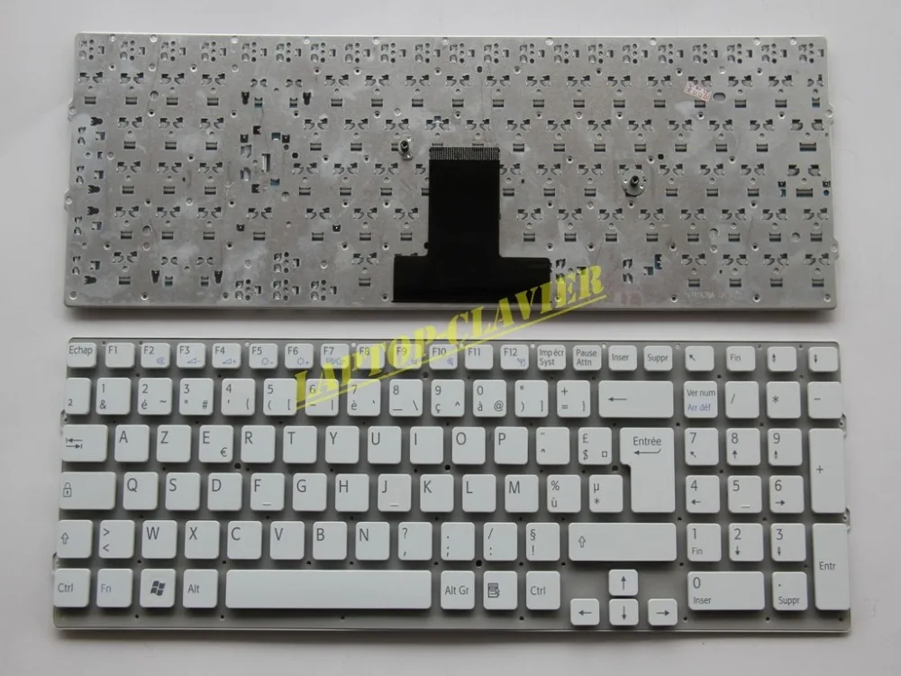 Белый AZERTY для Sony Vaio VPCEB4J1E / WI VPCEB4J1R BQ VPCEB4L1E T клавир французской клавиатуры |