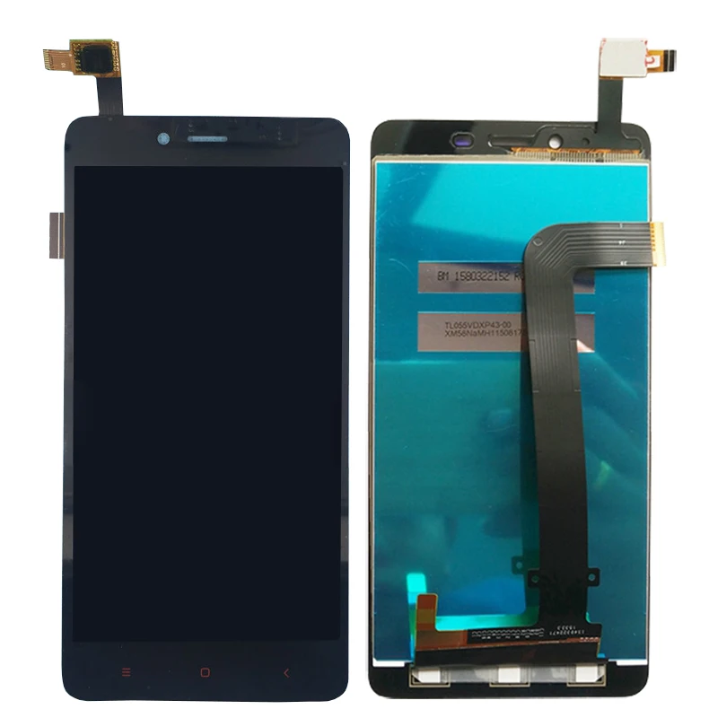 5.5&quot 100% tested For Xiaomi Redmi Note 2 / Hongmi LCD Display touch screen Digitizer Assembly with frame free shipping | Мобильные