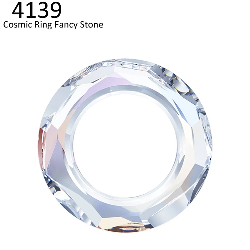 Фото Кольцо с кристаллом Swarovski 100%, для самостоятельного изготовления ювелирных изделий, 1 шт. №4