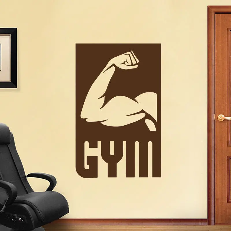 Виниловая наклейка на стену для занятий спортом|vinyl wall|vinyl wall stickerswall sticker |