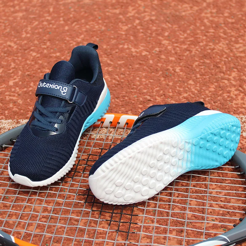 Children Student School Shoes Kids Sneakers Boys and Girls Casual Breathable Hook Loop Sports Running anti slippery | Детская одежда и