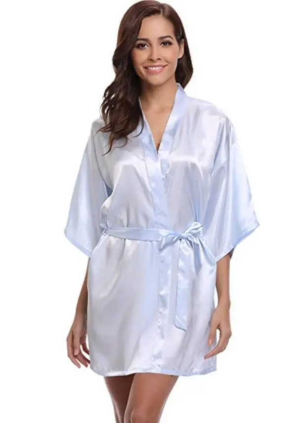 4XL. Женское атласное свадебное кимоно, халат для невесты. Одежда для сна, халаты для подружки невесты, пижамы, халат, ночная рубашка, спа, свадебные халаты, Халат