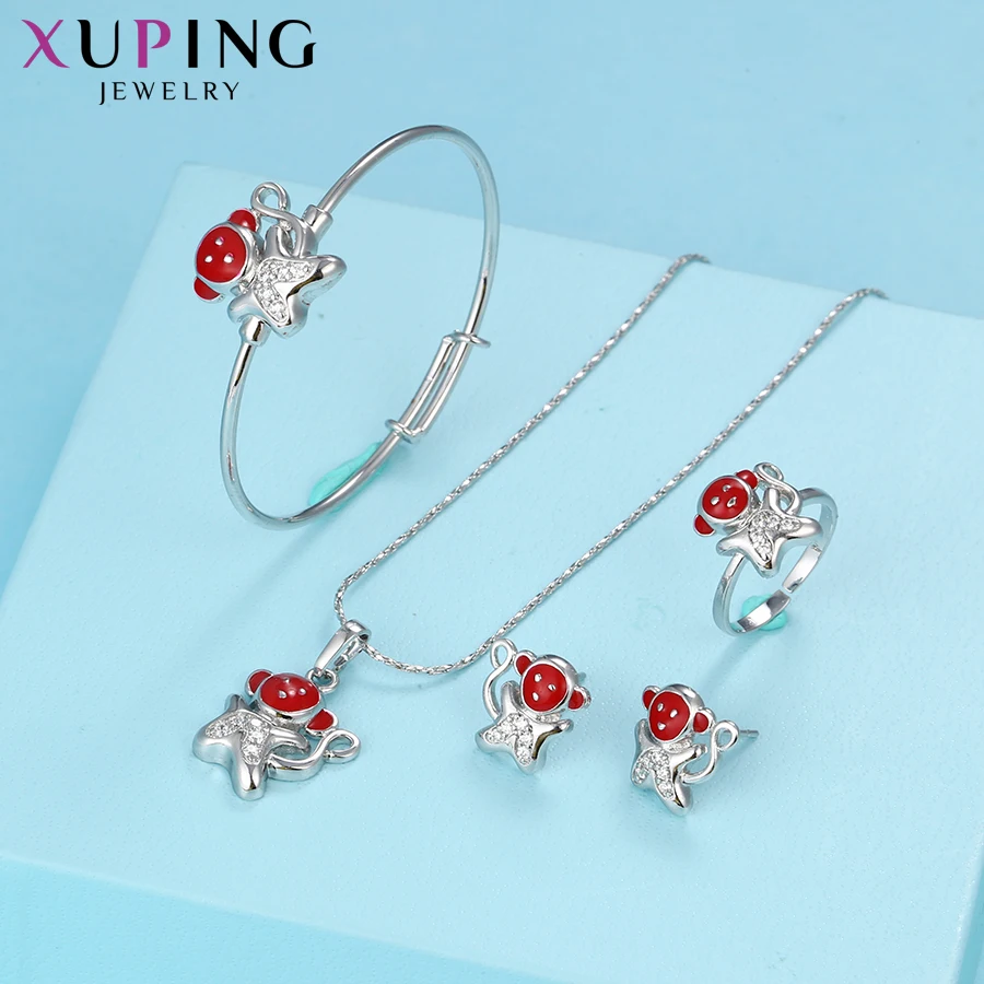 Xuping Fashion Elegant Monkey Shape Jewelry Set With Environmental Copper for Children's Gifts M38-60029 |