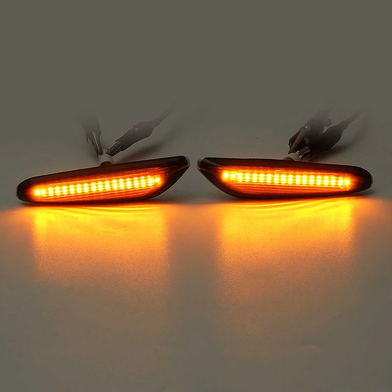 

E90 E91 E92 E93 Lamp Bulbs ABS Lens Turn signal light Luminous Amber For BMW E82 E88 E60 E61 Lighting Car LED Side marker