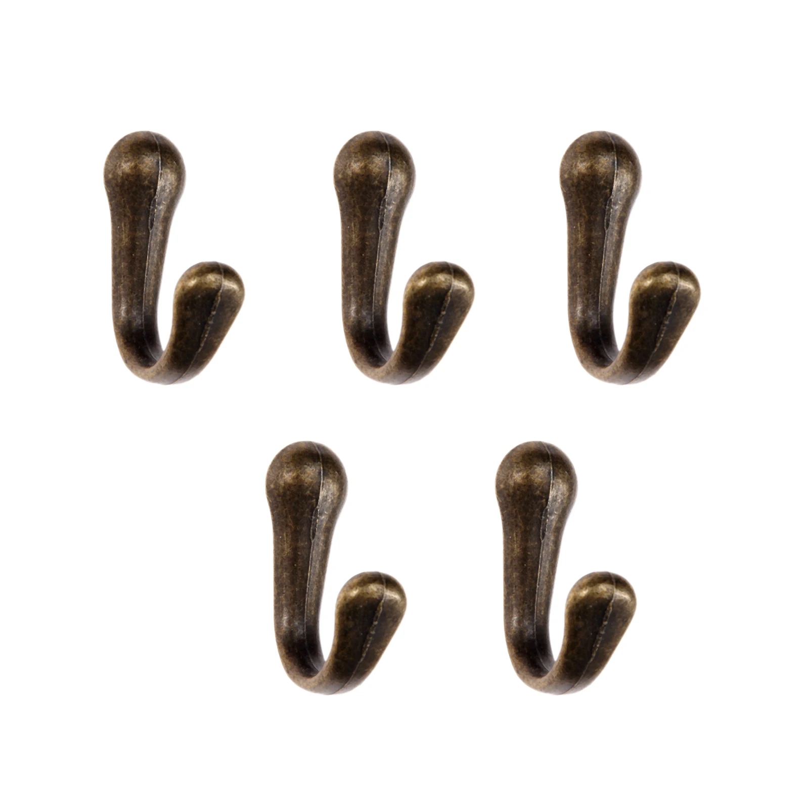 DRELD 5Pcs Antique Bronze Zinc Alloy Hat Coat Clothes Hook Towel Wall Door Hangers Hooks Bathroom Accessories w/Screw 40*15*23mm |