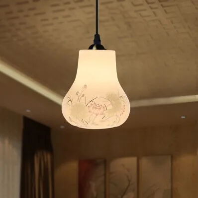 

Chinese Style,Jingdezhen Ceramic,Carven,Pure hand,Hand-painted,1 Light,Warm light,For dining room living room,E27,Bulb Included