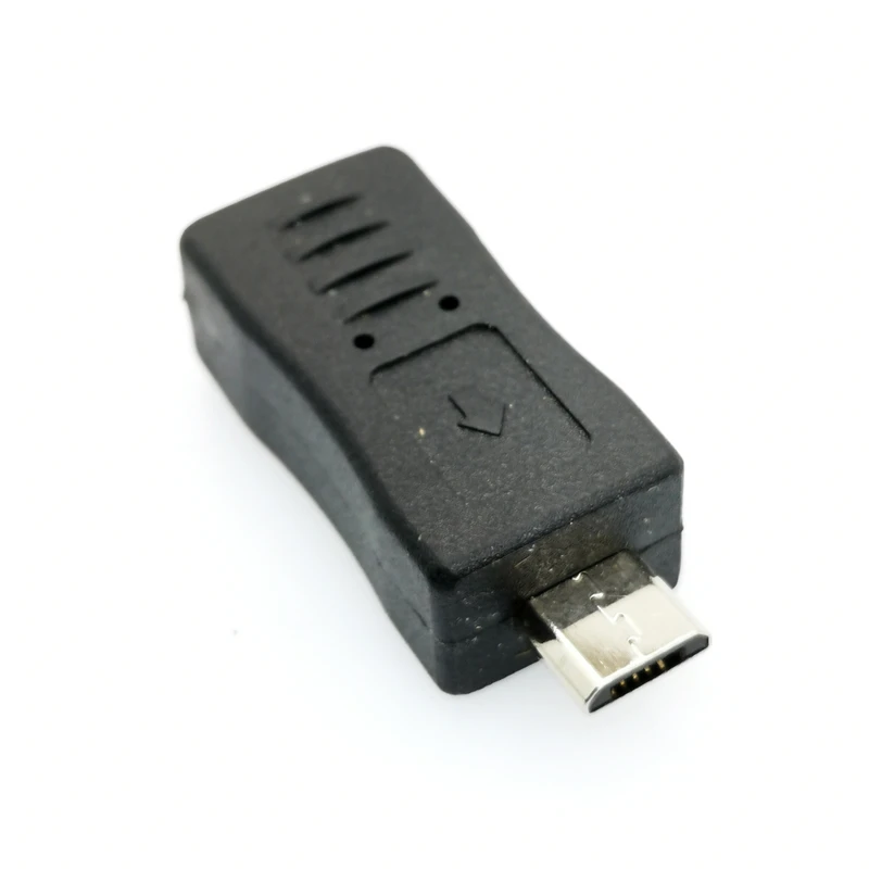 Портативный и стильный черный цвет Micro USB Женский к Мужской адаптер конвертер