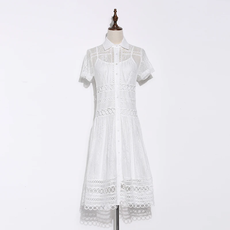 2017 Лето белый Turm вниз Воротник Милый Краткое принцесса С Коротким Рукавом