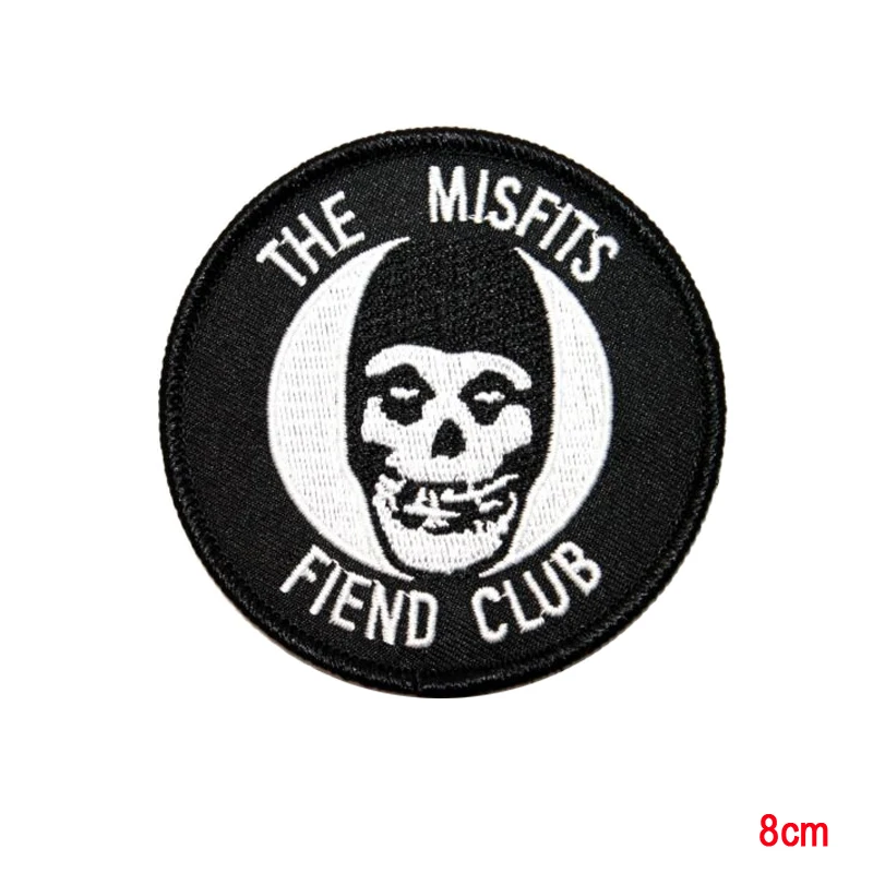 Аппликация Misfits Fiend Club Ghost в стиле панк термоклейкая аппликация|iron on applique|iron onapplique