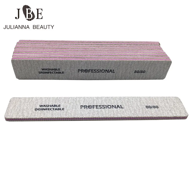 

25Pcs Grey Acrylic Nail File 100/180 Nail Art Buffer Sanding Nails File Salon Glitter Sandpaper DIY Manicure Tools Free Shipping