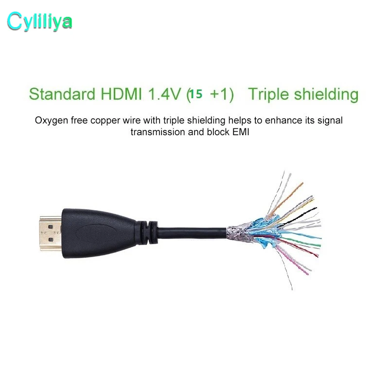 HDMI кабель AM для 1080P и DVD плееров 100 шт. 1 м 2 3 5 10 15 20 м|Кабели VGA| |