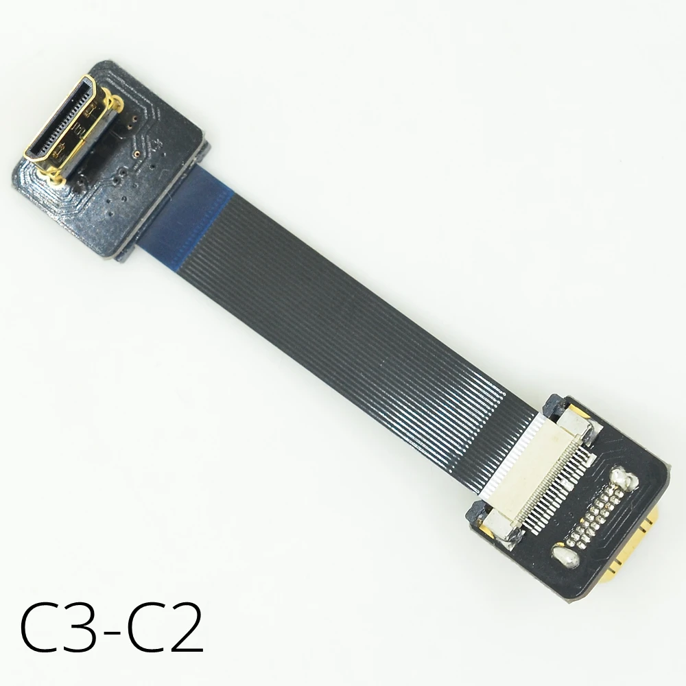Мини-Кабель HDMI FPV HDMIMini-HDMIMini C-Type угловой ленточный плоский кабель для Gimbal Servo