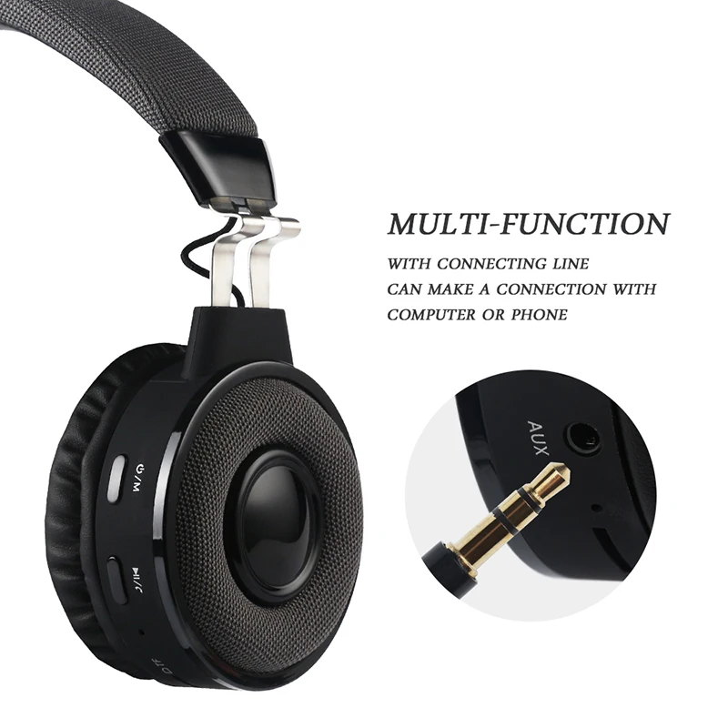 Huanyun Bluetooth наушников Беспроводной стерео Bass Music Спорт гарнитура с микрофоном слот