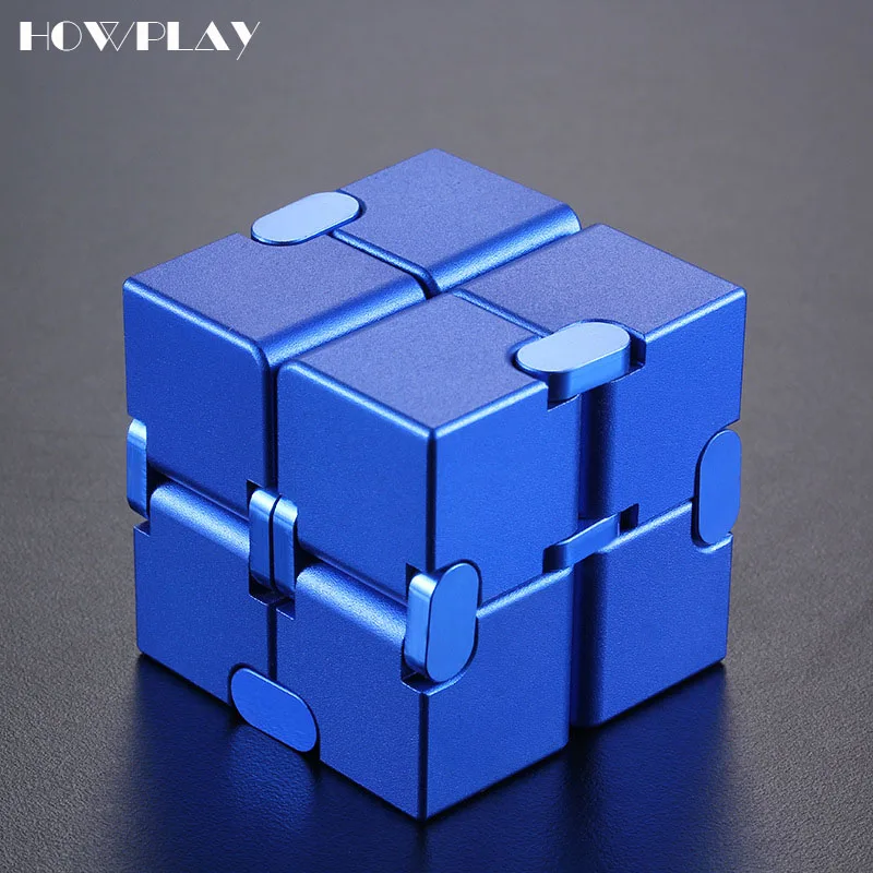 Howplay куб из металла снятие стресса Куб ВОЛШЕБНЫЙ Спиннер антистресс облегчение