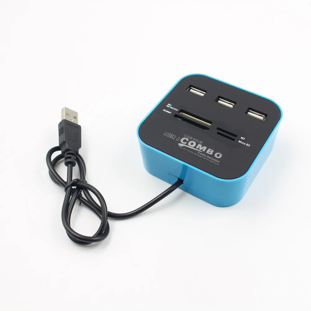 CARPRIE Usb концентратор 2 0 кардридер Высокое качество USB комбо все в одном Мульти 3