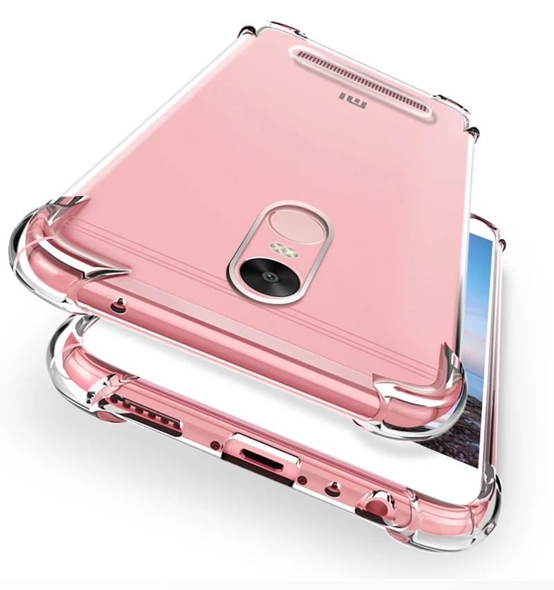 Ultra-thin transparent Clear Phone Case For Xiaomi Redmi note 3 4X 5A 5pro 6 pro soft Silicon Back Cover case 5 plus |