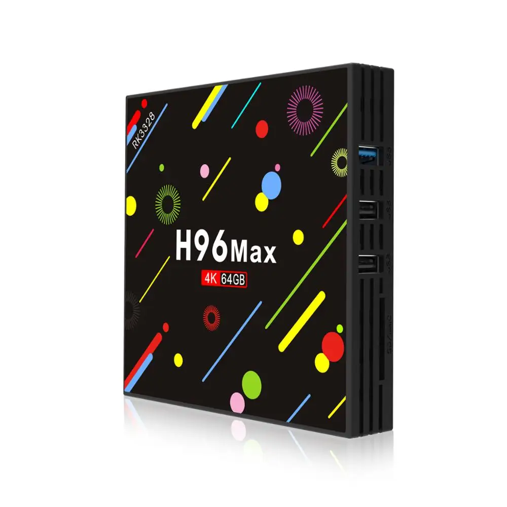 H96 Max H2 Android 7 1 ТВ-приставка RK3328 Четырехъядерный 4G/64G 4K VP9 HD2.0 USB3.0 2 4G 5G WiFi BT 4 0