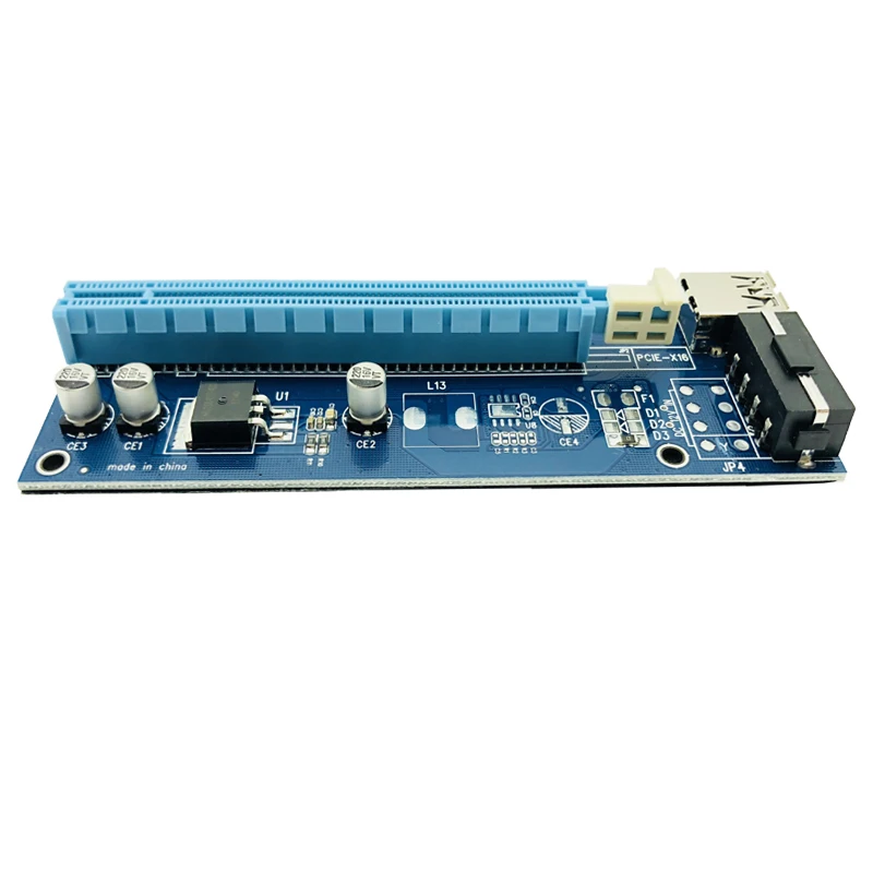 Preise 100 PCS VER006 PCI-E Riser Karte 006 PCI Express 1X Zu 16X Extender USB 3.0 Kabel SATA Zu 4Pin Molex Power Für BTC Miner Bergbau