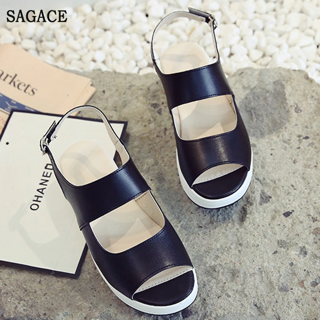 Сандалии SAGACE женские с открытым носком на высокой платформе пикантные сандалии