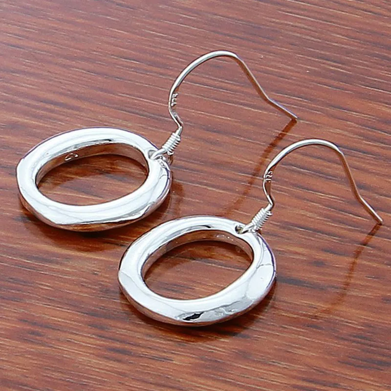 

925 Silver Jewelry Earrings Round Roman Drop Earrings For Women Fashion Earrings Jewelry